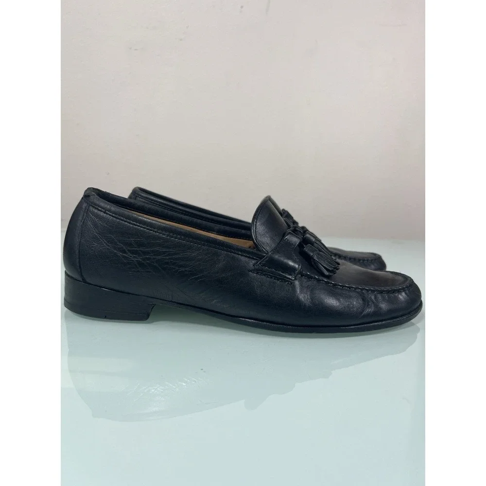 Allen Edmonds Men's 9.5D Black Leather Tassel Loafers Made USA Dress‎ Shoes